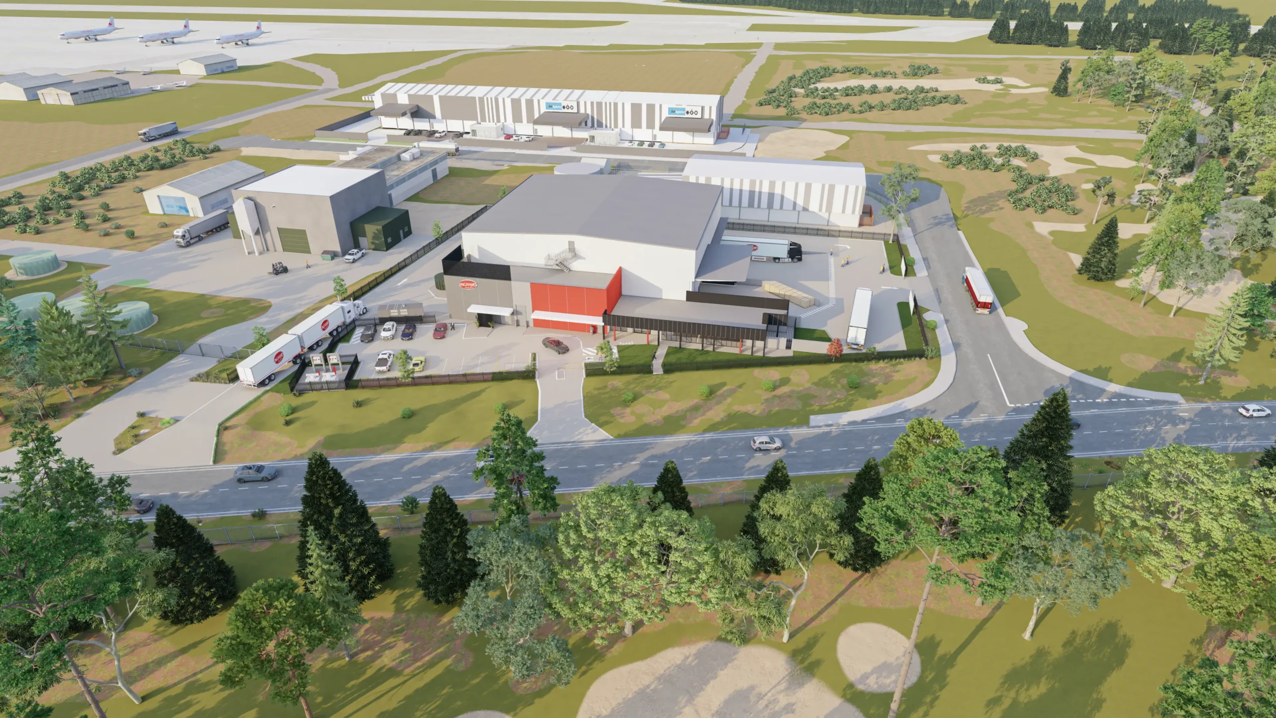 Ingham cold storage ficility — Bison Construction — Architectural Visualization by AA 3D Studio