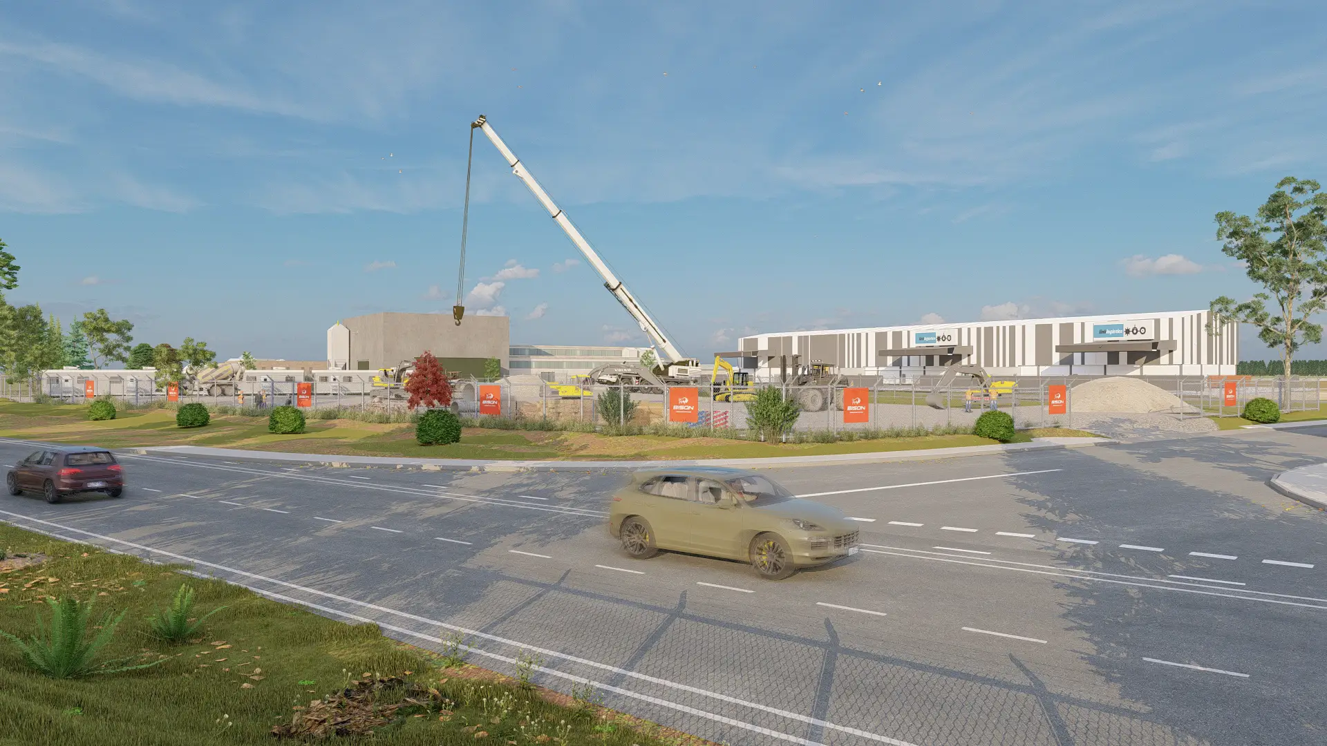 Ingham cold storage ficility — Bison Construction — Architectural Visualization by AA 3D Studio